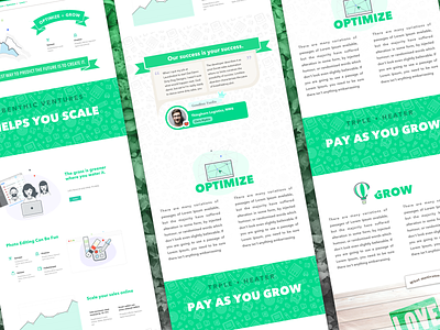 Web UI - Landing Page #growth #green cards green growth homepage landing page ui web