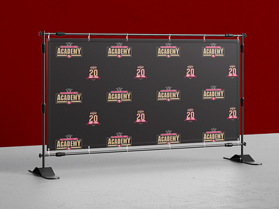 49ers Academy Step and Repeat background branding clean creative direction football illustration logo marketing print sports typography vector