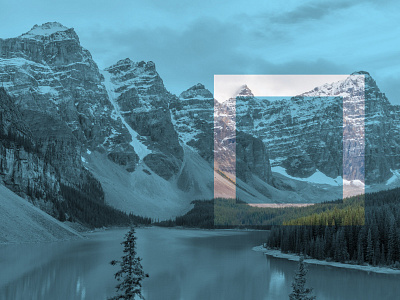 Mouraine Lake brand identity branding branding agency canada design experimentations geometric geometry identity lake moraine mark nature photography