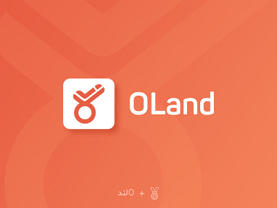 O LAND Logo abstract applogo brand brand design brand identity branding geometric gradient icon logo logo design logodesign logotype minimalist o letter online platform startup typography vector