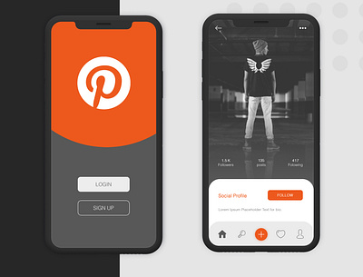 pinterest art branding design mobile photoshop pinterest ui ui web design uidesign ux uxdesign webdesign