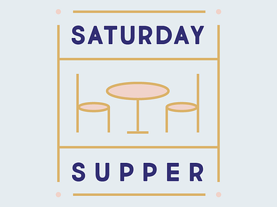 Saturday Supper austin designer branding design illustration logo