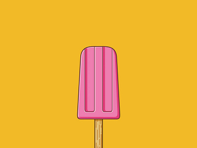Pink Popsicle illustration
