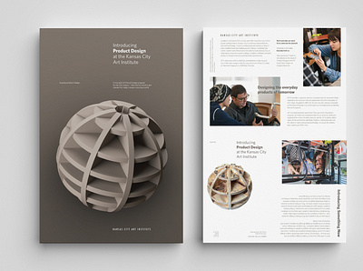 KCAI Product Design Announcement Mailer 3d art 3dmodeling swiss design swiss grid