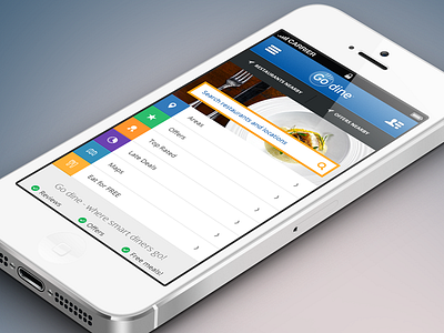 Godine - Mobile Homepage homepage interface iphone mobile responsive web design web ui website
