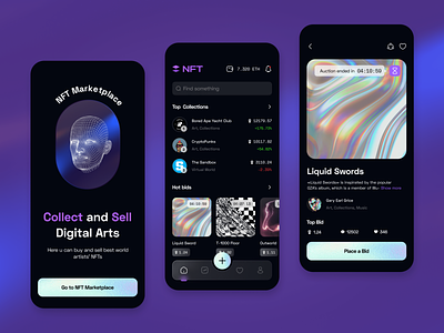 NFT Marketplace - Mobile App