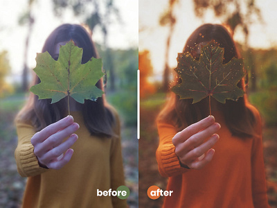 Autumn Photoshop Leaf Effect autumn autumncolors autumnvibes beautiful coldweathe fall forest girl leaves nature october orange photo photography red sky sun sunset trees women