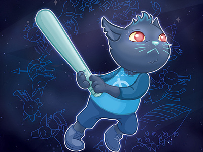 Night in the Woods - Mei fan art furry illustration mei night night in the woods nitw photoshop woods