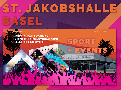 ST. JakobsHall main screen branding design landing page typography ui ux web
