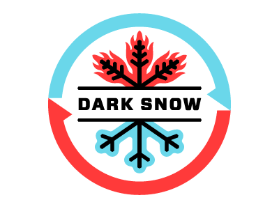 Dark Snow Logo arctic climate dark snow fire greenland