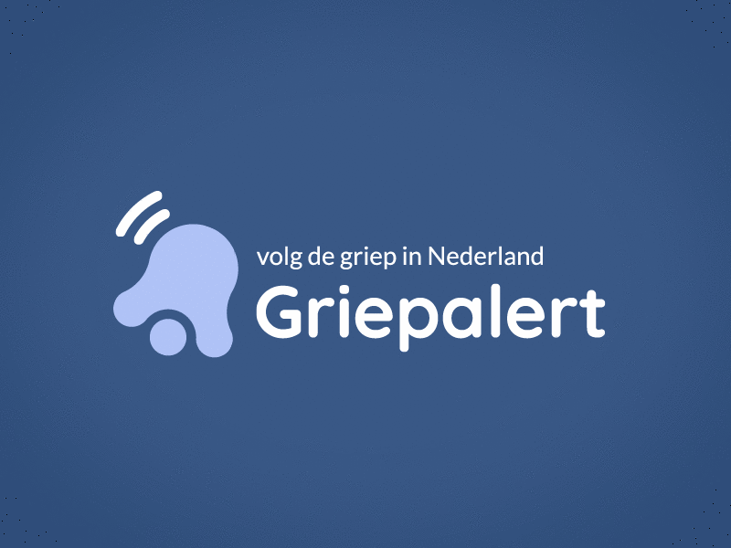 GriepAlert logo - follow the flu in the Netherlands branding fluent gif gif animation identity illustration logo