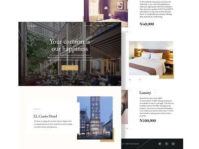 Hotel Website branding dailyui design elegant figma hotel sleek typography ui uidesign ux web web design website