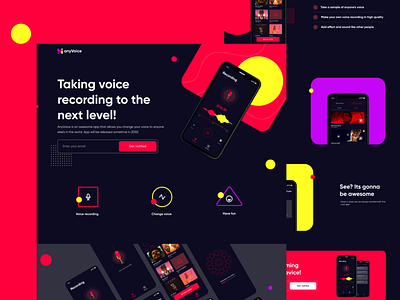 AnyVoice Landing page
