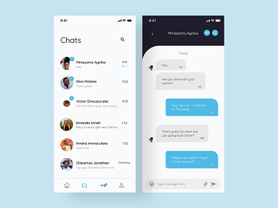 Direct Messaging UI concept dailyui design figma ui uidesign