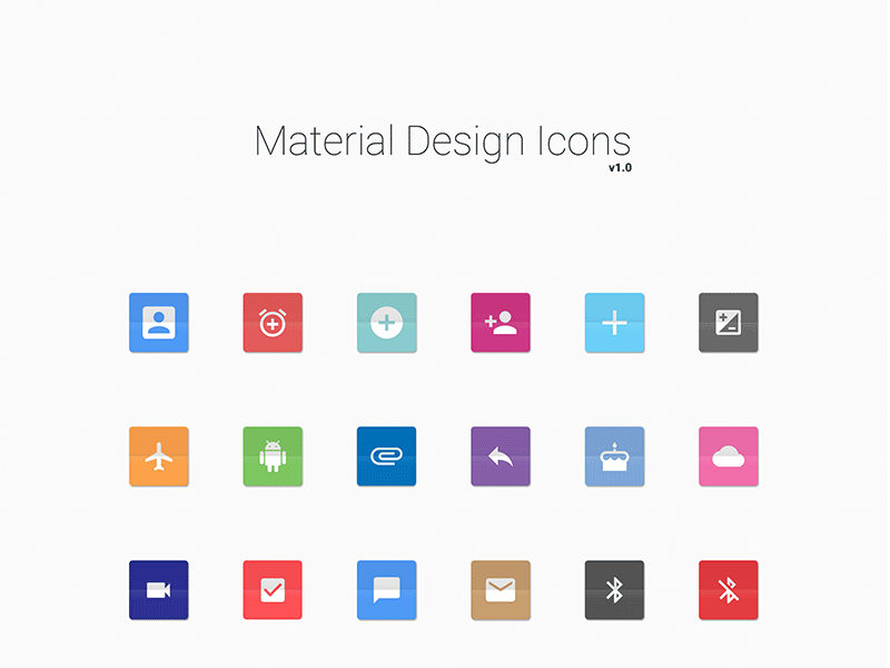 Material Design Icons color creativemarket elements flat icon pack icons material design minima modern psd web icons