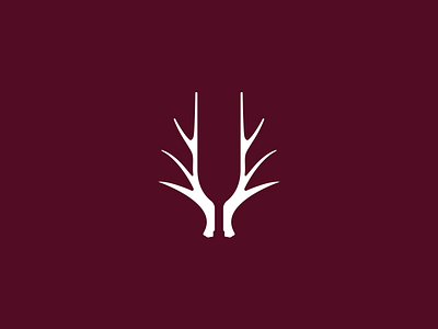Wine Logo deer deer horns wine wine logo