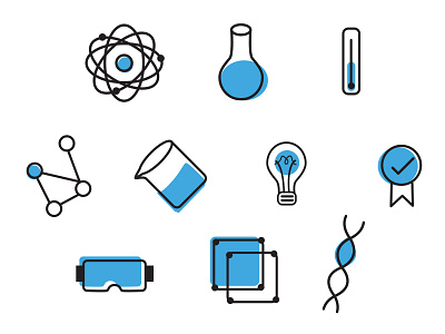 Scientist Icons children icons illustration science scientist stem vector