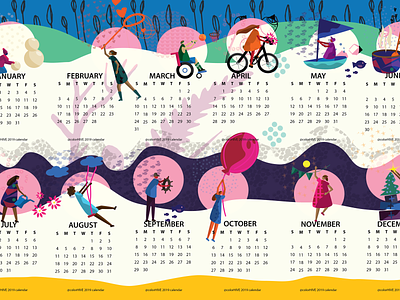 colorHIVE calendar 2019