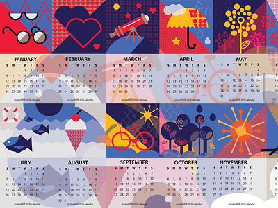 colorhive 2020 calendar