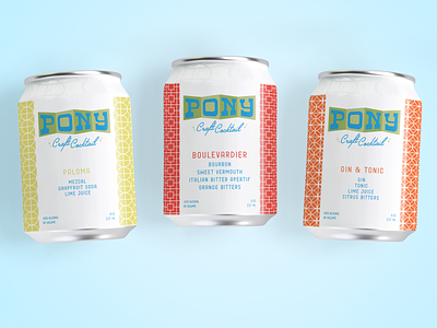 Pony Craft Cocktail brand expansion branding and identity logo package design packaging