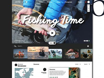 Fishing club web animation branding clean design flat icon identity illustration inteface logo mobile type typography ui ui art ui dashboard uidesign ux web website