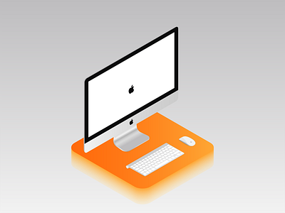 iMac apple branding design icon illustration imac isometric macbook phone vector web