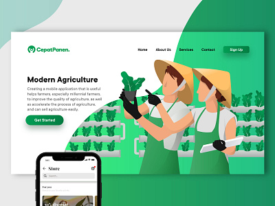 Hydroponic Farm - Landing Page