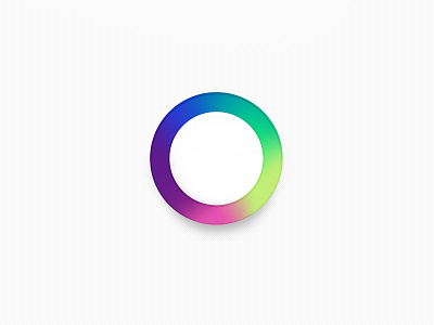 Gradient Love White chroma circle color gradient wheel