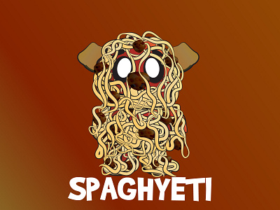 Spaghyeti animals creature cute design illustration spaghetti vector yeti