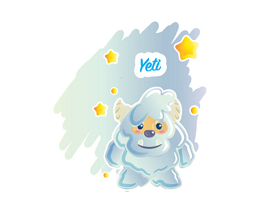 Yeti abominable snowman animals cute design illustration mythical creature vector yeti