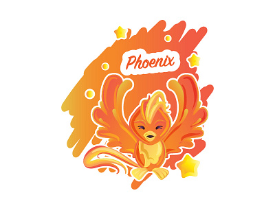 Phoenix adobe illustrator animals bird cute design illustration mythical creature phoenix vector