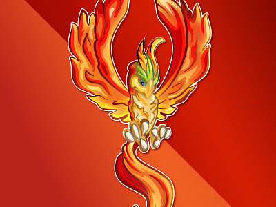 Phoenix animals bird creature illustrator mythical phoenix vector