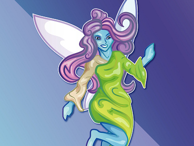 Fairy adobe illustrator creature design fae fairy illustration mythical mythical creature pixie vector