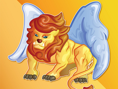 Manticore adobe illustrator animals creature design illustration lion manticore mythical mythical creature vector