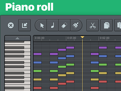Piano roll by Voger Design on Dribbble