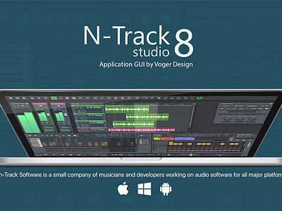 DAW GUI audio daw gui kit mixing recording studio track voger