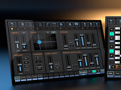 Va-Beast UI android art audio design graphic gui ios music studio synth ui