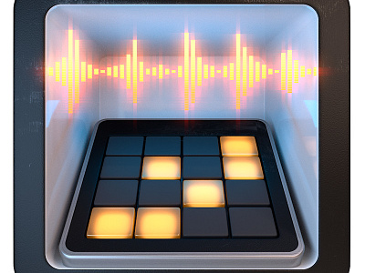 App icon concept app audio drum gui icon ios machine music ui ux