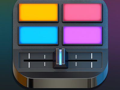 App Icon Design 3d app audio design designers drum icon instrument ios ipad machine mobile