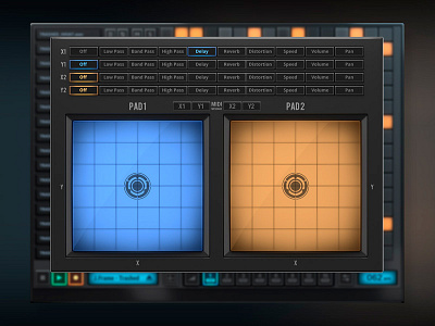 Praxis Beats 3d app audio design drum gui interface ios machine mobile music ui