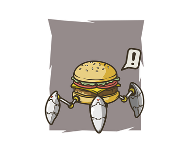 Burger Bot design digital illustration illustration illustrator vector vector art vector artwork