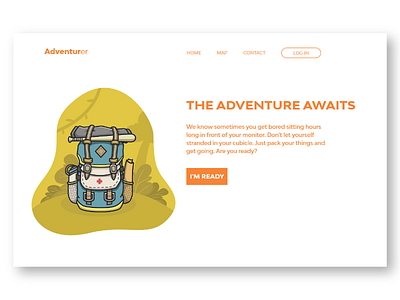 The Adventurer - Landing Page