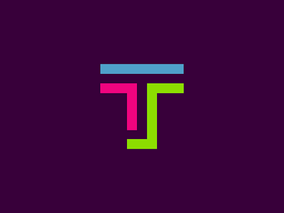 T / construction / logo design