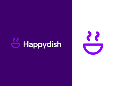 Happydish / Emote app delighted dish emotion eyes garnys glad happy happy face icon identity joyful lips logo design mark minimalism pleasant pleased ui ux ui design