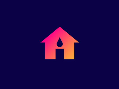 House / Candle / Warmth candle family festive fire garnys happy home house house icon identity joyful life living local mark merry native people unite warm