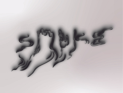 Lettering—smoke design editorial design illustration lettering photoshop vector