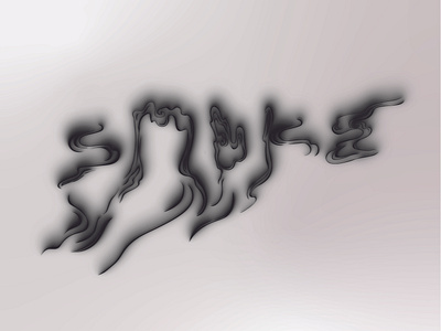 Lettering—smoke