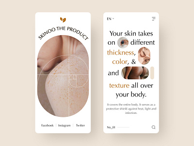 Cosmetic Mobile App branding ui ux