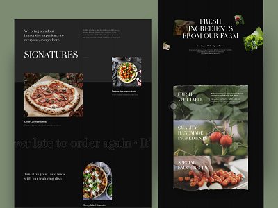 Restaurant Landing Page landing ui ux website