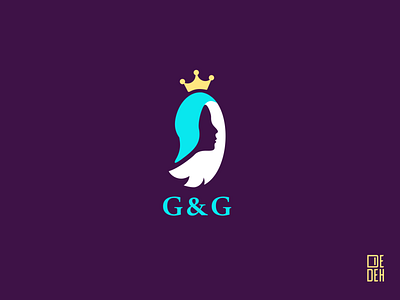 Girl & Goose beauty design flat girl girl illustration goose hair logo minimal art swan vector whitespace